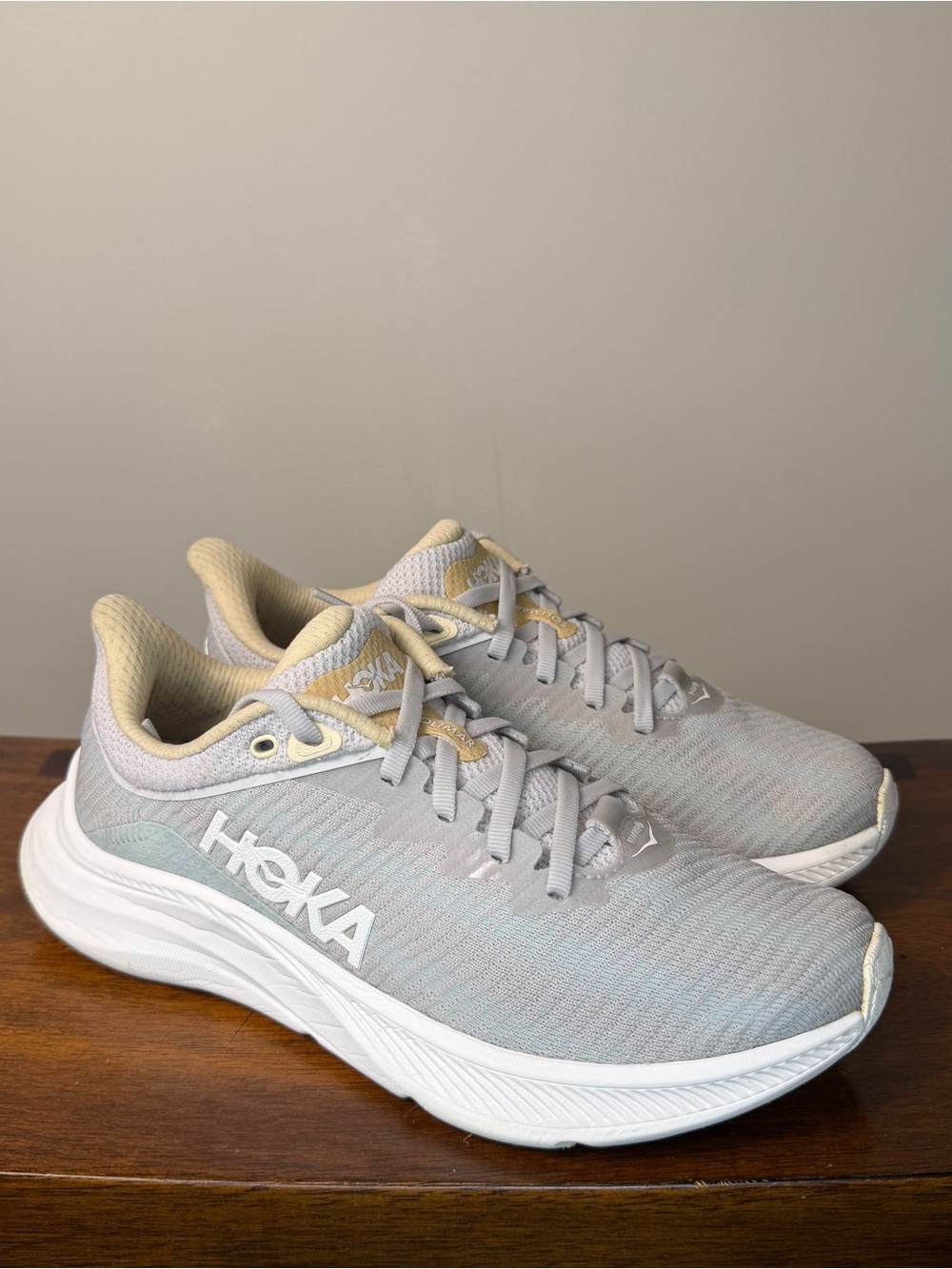Hoka One One Solimar Womens Size 6.5 B Gray Running Shoes Sneakers 1123075 NCSH